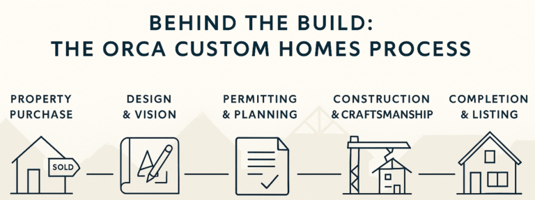 Property Purchase → Design → Permitting → Construction → Listing